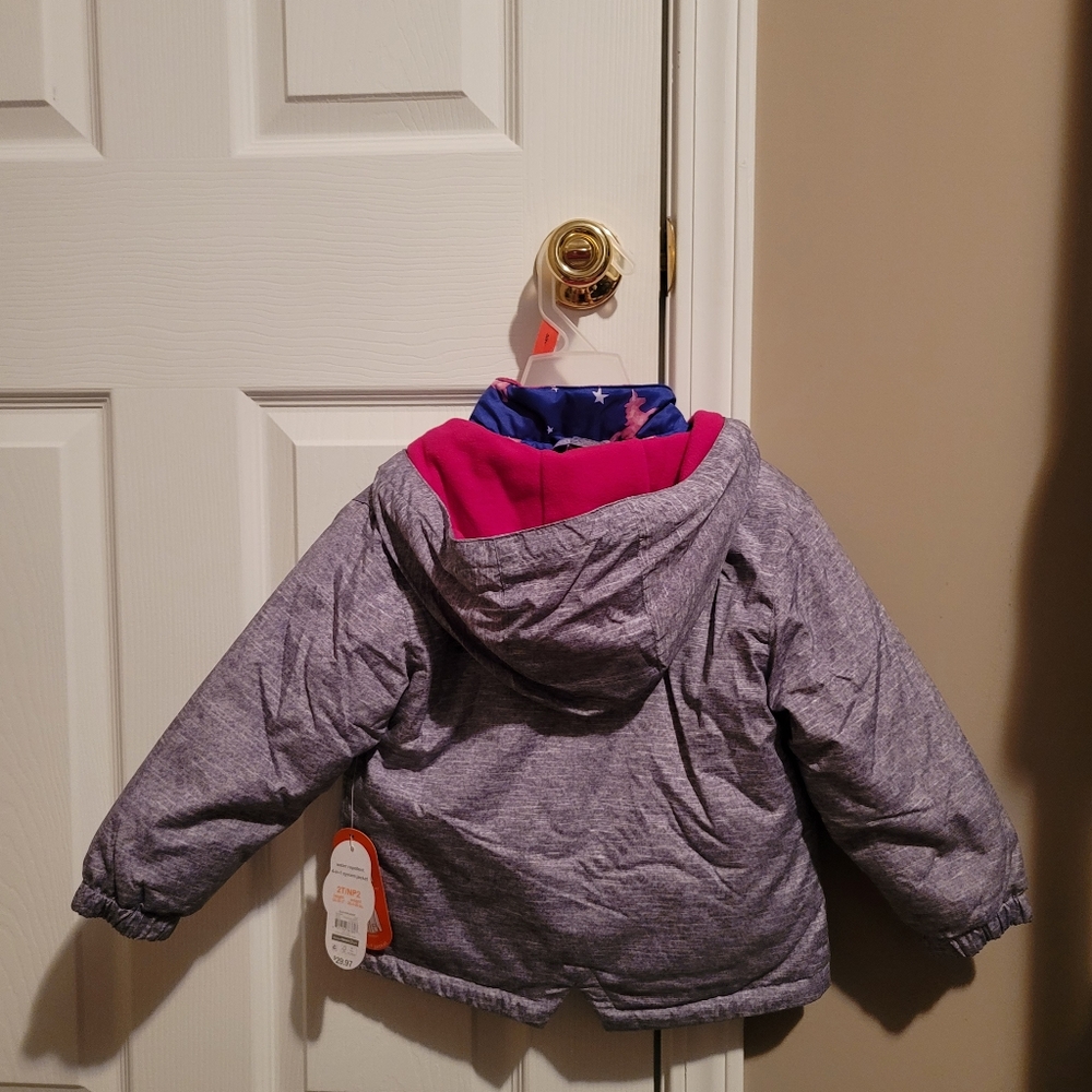 Winter Sale NWT Wonder Nation Water Repellent Toddler Jacket Size 2T - Picture 7 of 7